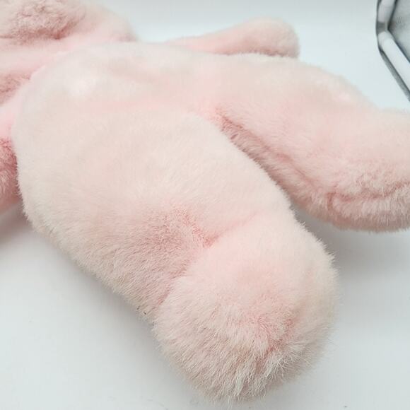 Vintage A&A Applause Bear Plush 15" Pink Fur Hard Eyes Pink Threaded Nose 1997 - Picture 4 of 7